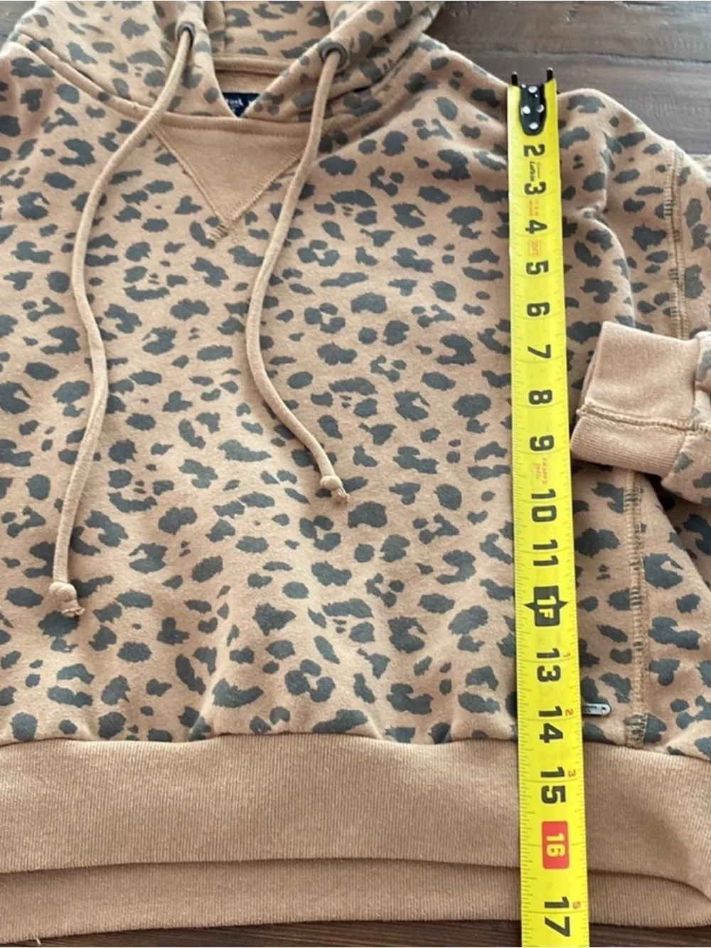 Abercrombie & Fitch XS soft fleece leopard hoodie - Picture 5 of 11